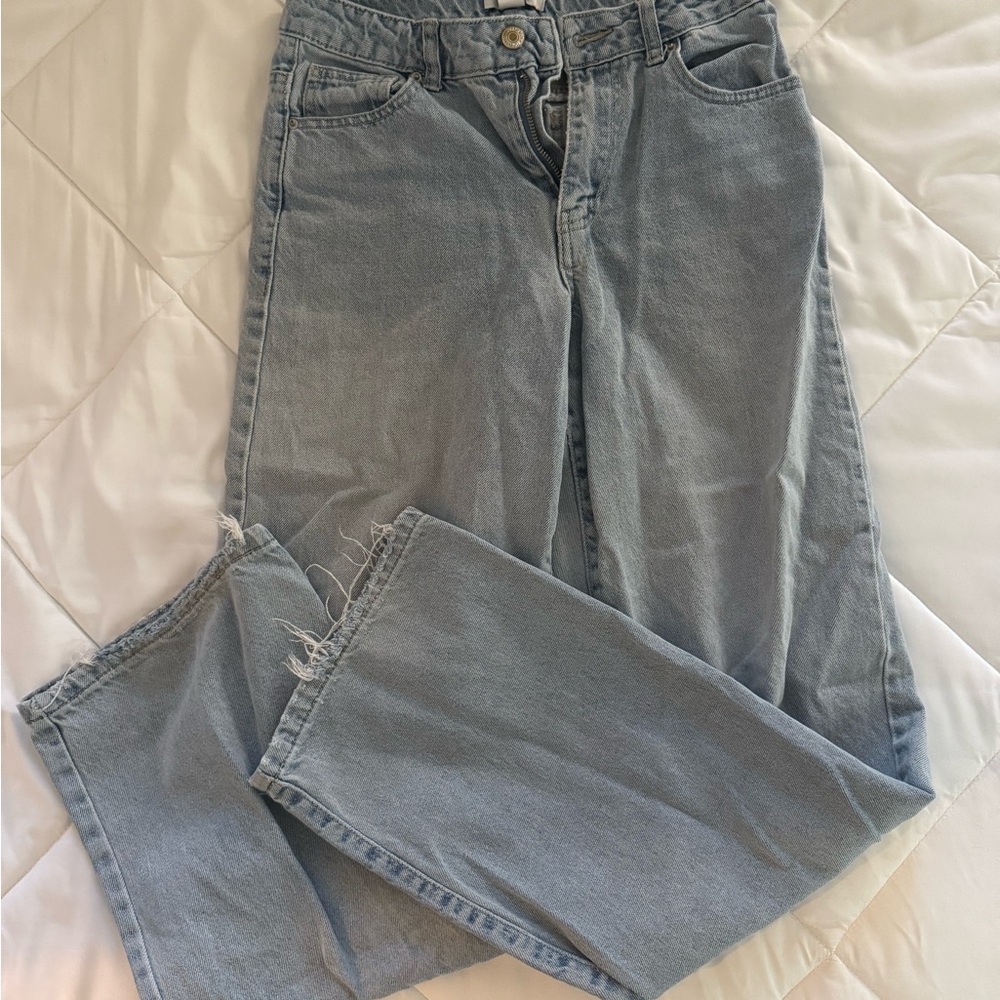 Forever 21 Light Blue Straight Leg Jeans